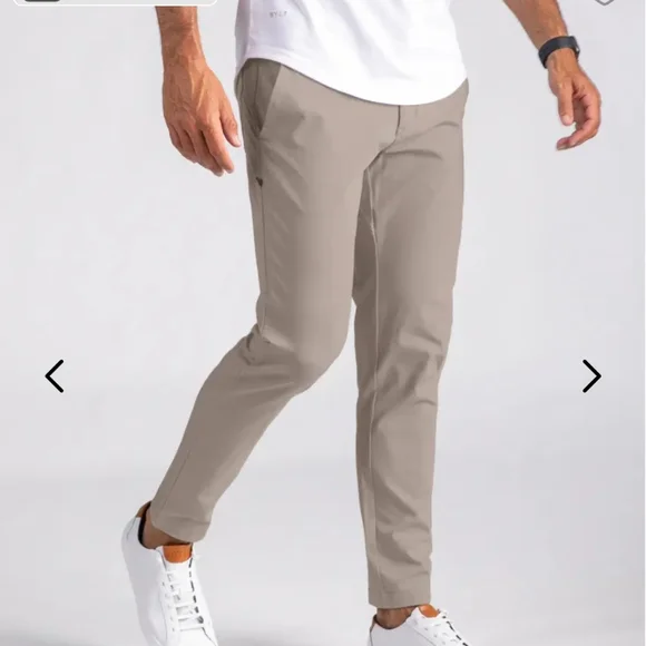 BYLT Basics Everyday Pant 2.0 Slim Fit in Taupe - Picture 2 of 2